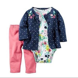 Carter’s Baby 3-piece Floral Cardigan Set